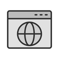 Browser-Icon-Design vektor