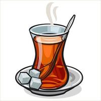 traditioneller türkischer Tee vektor