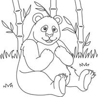 panda målarbok för barn vektor