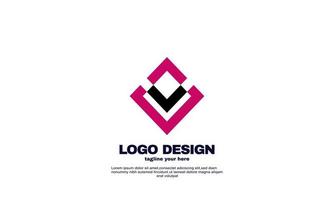 Lager abstrakte kreative Elemente Ihr Unternehmen Unternehmen einzigartiges Logo-Design bunt vektor