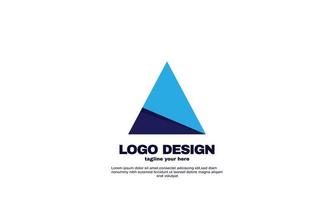 Vektor abstrakte kreative Elemente Dreieck Idee Ihr Unternehmen Geschäft Corporate einzigartiges Logo-Design bunt