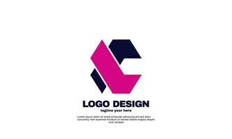 abstrakt kreativ logotyp modern kreativ varumärkesidé affärsföretag design färgglad vektor