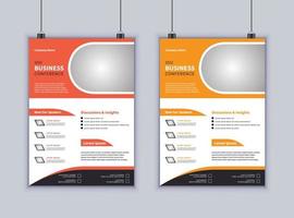 Corporate Business Flyer Design-Vektor-Vorlage. modernes Layout-Design. Broschüren Design. Geschäftsdesign vektor