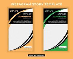 Reise-Instagram-Story-Vorlage vektor