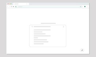 Suchmaschinen-Flat-UI-Konzeptdesign, Light-Version vektor