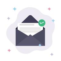 Nachricht gesendet erfolgreiches flaches Konzeptdesign, E-Mail-Messaging, E-Mail-Kampagne, E-Mail-Marketing vektor