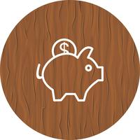 Sparschwein-Icon-Design vektor