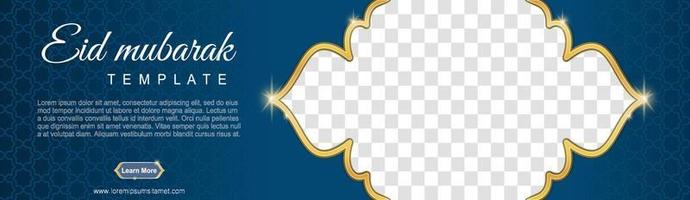 uppsättning ramadan webbbanners av standardstorlek med en plats för bilder. ramadan malldesign. vektor illustration