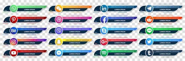 Social Media Web unteres Drittel Banner Template-Design. Vektor-Illustration vektor