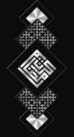 Ramadan Kareem-Grußkarten-Set. Ramadan-Urlaubseinladungen-Vorlagen-Sammlung mit goldener Schrift und arabischem Muster vektor