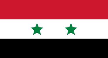 Syrien Flagge. Syrien-Flagge vektor