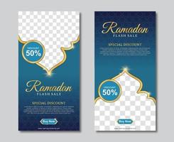 elegant ramadan-rea för berättelser i sociala medier mall. vektor illustration