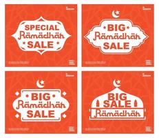 spezieller großer Verkauf für Ramadhan, Flash-Verkauf, Bannervektor, Super Sale Ramadhan vektor