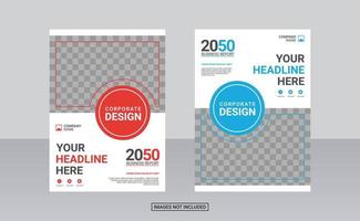 Kreative Vorlage für das Design des Buchcovers für Unternehmen vektor