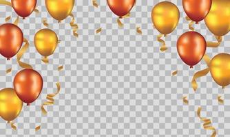 grattis på födelsedagen bakgrund med illustrationer ballong