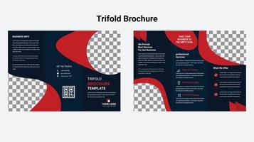 trifold broschyr design vektor