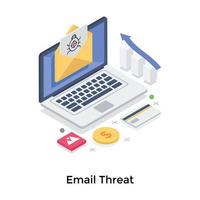 E-Mail-Bedrohungskonzepte vektor