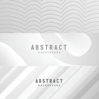 Banner abstrakte geometrische weiße und graue Farbe Hintergrund Vector Illustration.