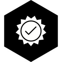 Gültiges Stempel-Icon-Design vektor