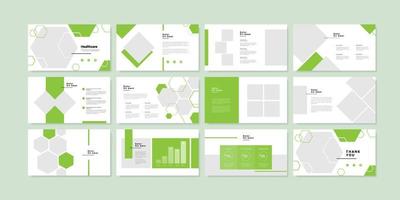Hintergrundvorlage für die Präsentation von minimalen Folien. Präsentationsvorlage für das Gesundheitswesen. vektor