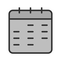 Kalender-Icon-Design vektor