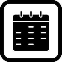 Kalender-Icon-Design vektor