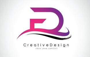 fd fd brief logo design. Kreatives Symbol modernes Buchstaben-Vektor-Logo. vektor