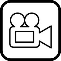 Videokamera-Icon-Design vektor