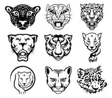 arg tigerhuvud, vektorillustration för användning som tryck, affisch, klistermärke, logotyp, tatuering, emblem och annat, logotyp för bengal tigersportmaskot, tigermaskot, argt tigeransikte vektor