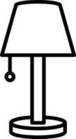 Tischlampe Symbolstil vektor