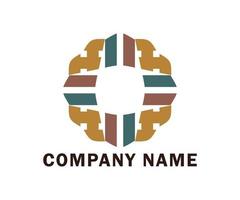 symmetrisk logotyp, perfekt för företag, företag, samhälle, utbildning vektor