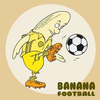 Bananen-Fußball-Symbol vektor