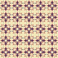 Musterdesignelemente symmetrische Blütenblätter skizzieren Retro-Design vektor