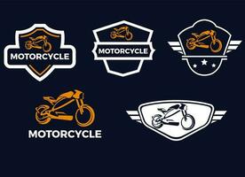 Motorrad-Logo-Design-Vorlage. vektor