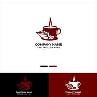 Kaffeetasse für Café- und Restaurantlogo vektor