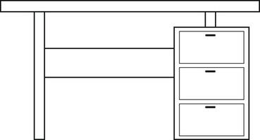tabell linjär ikon. kontur symbol. vektor isolerade kontur