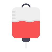 iv dip-ikon, en infusion för blodöverföring vektor