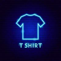 T-Shirt Neon-Label vektor