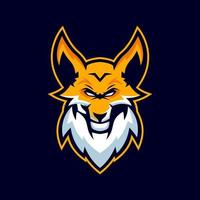 fox esports logotypmallar vektor
