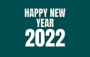Frohes neues Jahr 2022 bearbeitbarer Texteffekt kostenloser Vektor