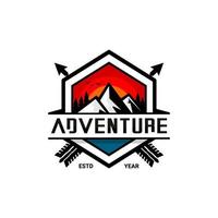 Logo Abenteuer, Berg vektor