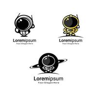 astronout logotyp vektor