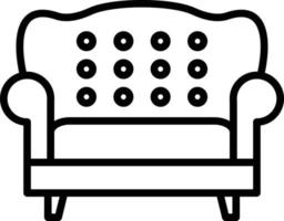 Sofa-Icon-Stil vektor