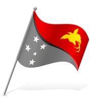 flagga av Papua Nya Guinea vektor illustration