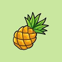 färsk ananas illustration. lämplig för dekoration, klistermärke, ikon och andra. vektor