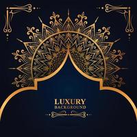 Luxus-Blumenmuster-Textur und traditionelles arabisches Mandala-Konzept, Verwendung für islamisches Ramadan-Banner-Design, Visitenkarten-Grußkarte. vektor