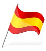 Spanien flagg vektor illustration