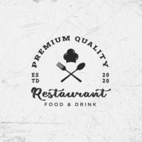 moderne Restaurant-Logo-Design-Vorlagensammlung vektor