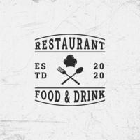 moderne Restaurant-Logo-Design-Vorlagensammlung vektor