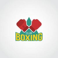 boxning logotyp design vektor